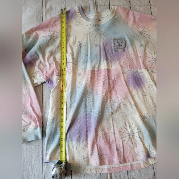 Disney Women's •Size Large• Spirit Jersey Pastel tie dye character top - Picture 10 of 10
